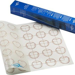 3-in-1 Reusable Silicone Baking Mat for Macarons (Circles, Hearts, and Bears)